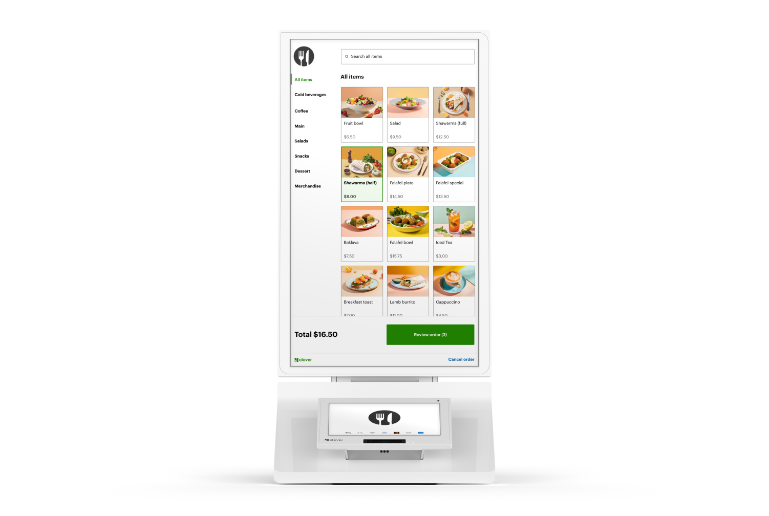 Clover Kiosk device
